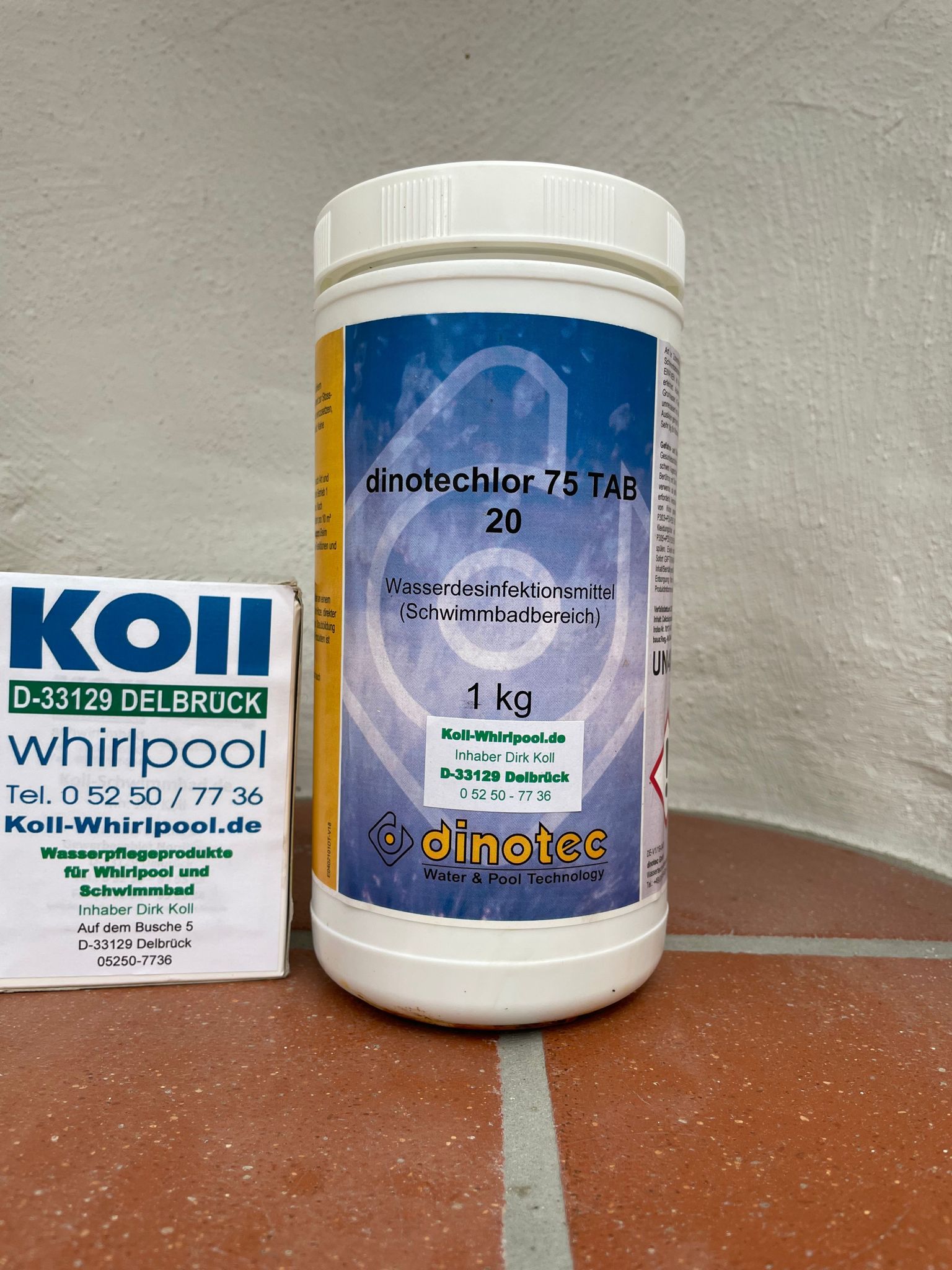 1010-179-00 dinotechlor 75 TAB 20 desinfektion 1kg Koll-Dinotec